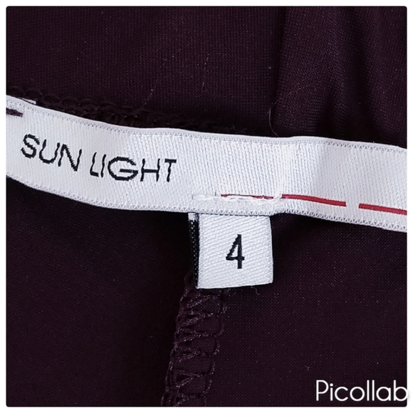 Aubergine Ruffled Mesh Leggings - Picture 5 of 5